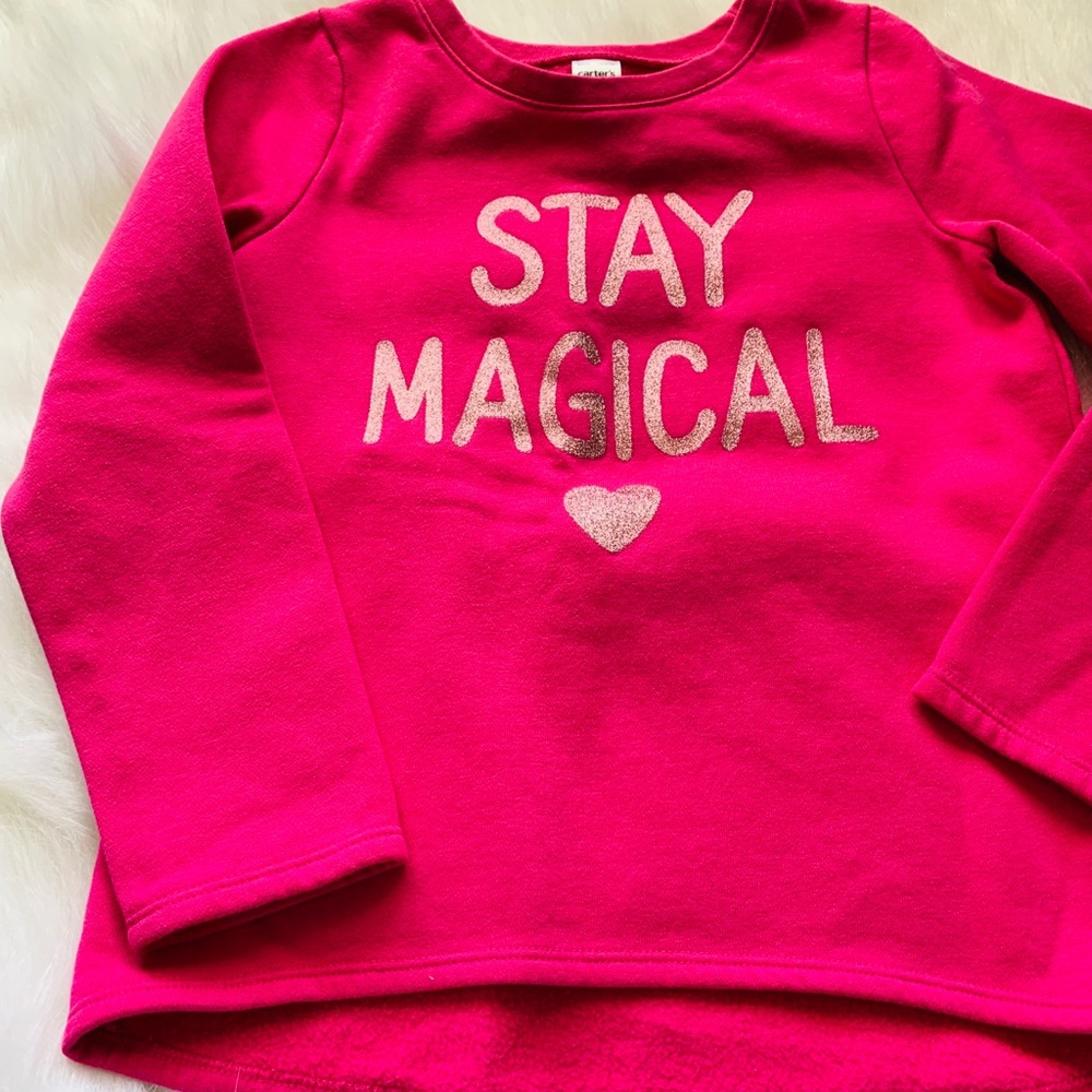 Bright pink girls size 8 sweatshirt